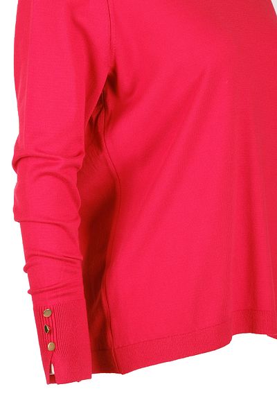 Vedi -Bb Women's V-Neck Long Sleeve Minimalist Sweater - Casual