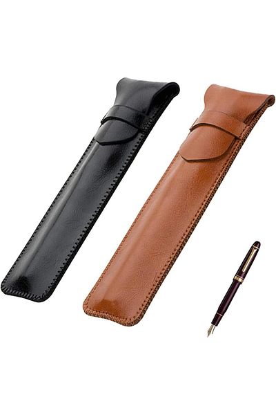 erorex 2 Pcs Pen Case Pu Leather Pen Case Handmade Pen Case Protective Cover For Pencils Pens Ballpoint