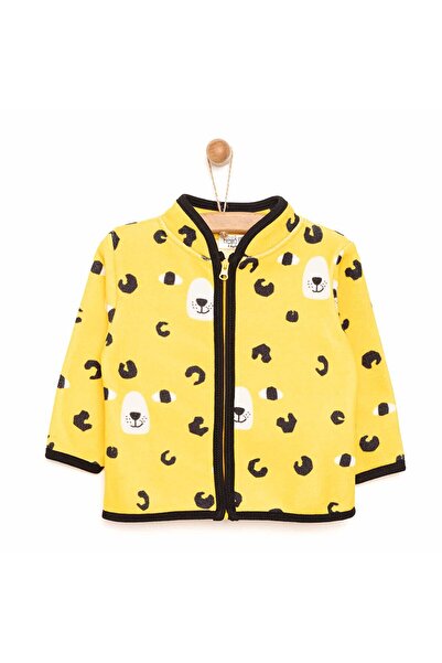 ebebek Hello Baby HelloBaby Erkek Bebek Polar Hırka Fermuar Metraj Baskılı Ha...