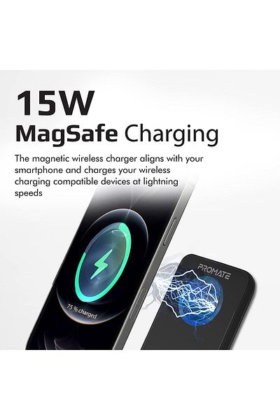 erorex بنك طاقة لاسلكي مغناطيسي بسعة 10000 مللي أمبير في الساعة لهاتف Iphone12 شحن سريع 15 وات مغناطيسي آمن 20 وات USB C