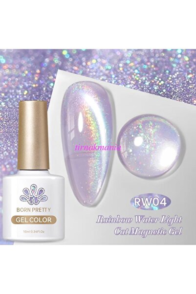 Born Pretty 10ml Rainbow Water Light Kedi Gözü Kalıcı Oje RW04 (59708)