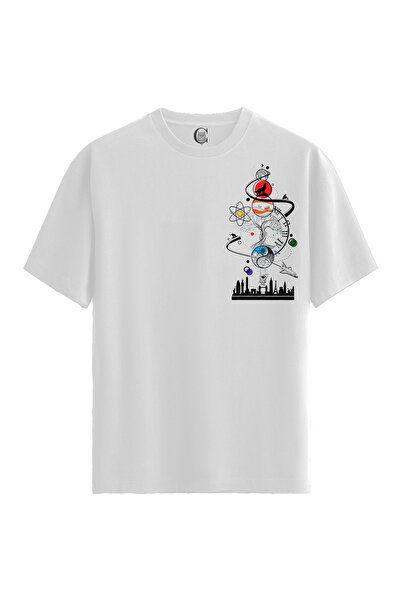 Color Luxe Cosmic Tree - 100% Cotton Women's White T-Shirt - Premium Quality