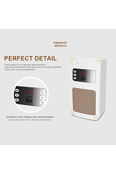 erorex Portable Bluetooth Speaker 4 In 1 Quran Speaker With 16 Colors 3D Print Moon Lamp Night Light Quran