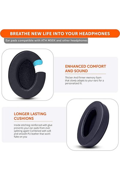 erorex Soft Protein Leather Replacement Ear Pads For Sony Wh Xb910N Headphones Ear Cushions Headset Ear