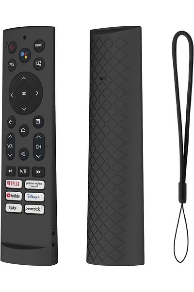 erorex جراب سيليكون للتحكم عن بعد لجهاز Xiaomi Bush Toshiba JVC Fire TV مقاوم للصدمات ومتين وأنيق