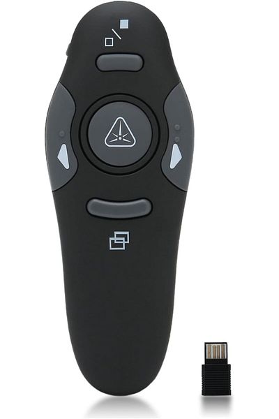 erorex Presentation Clicker Ergonomic Wireless Presenter Remote With Usb Wireless Receiver Ppt Powerpoint