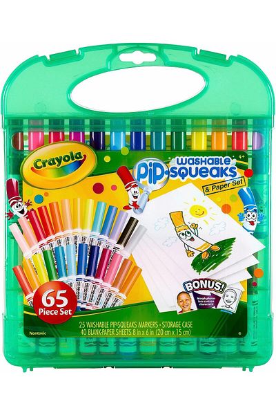 erorex Washable Pip Squeaks And Paper 65 Piece Set