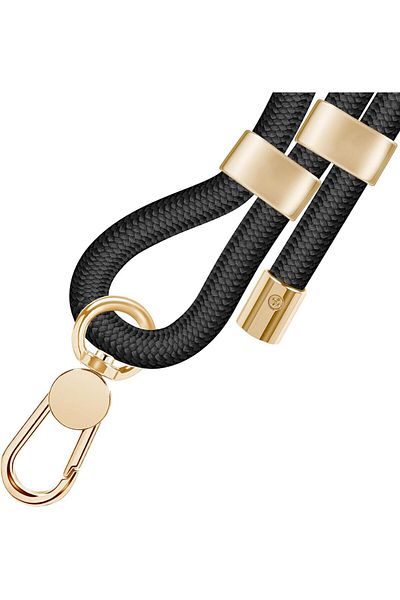 erorex Premium Phone Lanyards With Metal Buckles Crossbody And Wrist Straps 2 Pieces Black
