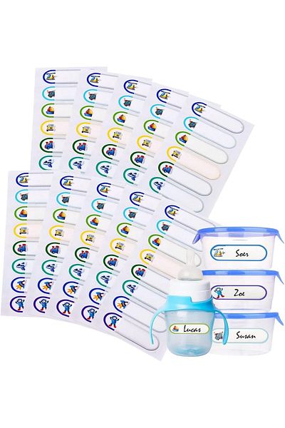 erorex 80Pcs Baby Bottle Labels Waterproof Self Laminating Baby Bottle Labels For Kids: Perfect For