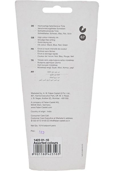 erorex Ballpen 1423 Set Of 10 Assorted