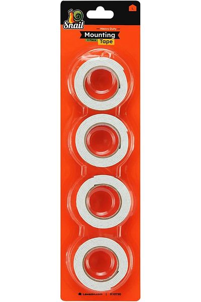 erorex Snail Foam Mounting Tape 4 Rolls Waterproof Strong Adhesive Mounting Tape Set For Walls Doors And