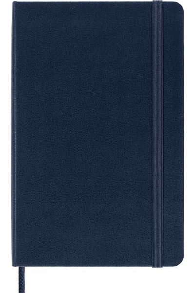 erorex Classic Notebook Hard Cover Medium 4.5 Inch X 7 Inch Ruled Lined Sapphire Blue 208 Pages