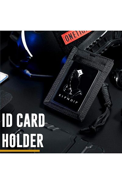 erorex Tactical Id Card Holder Hook Loop Patch Badge Holder Detachable Quick Rip Away Badge Holder With