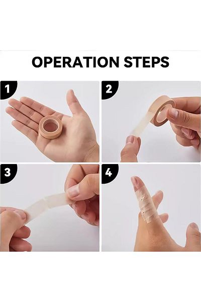 erorex شريط لاصق للجلد، 9 لفات، شريط بيج، شريط مرن للجلد، شريط أنف قابل للتنفس، شريط شاش ذاتي اللصق