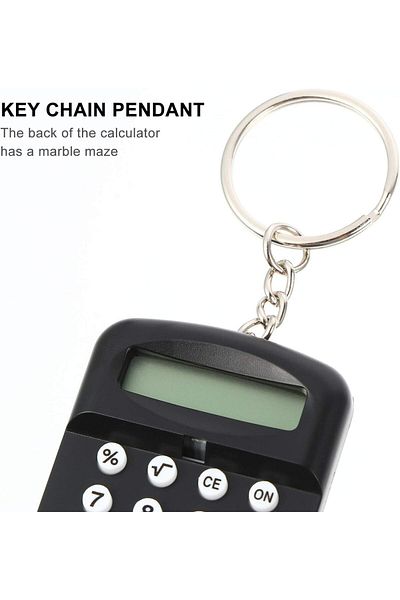 erorex 2Pcs Mini Calculator Keychain Portable Cartoon Calculator Electronic Pocket Calculator With Key