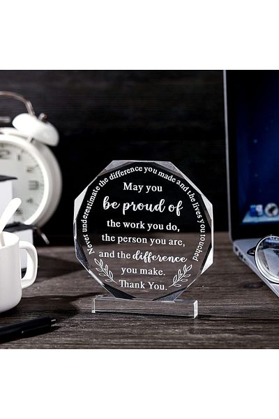 erorex Coworker Gift Acrylic Thank You Gift Employee Appreciation Gift For May You Be Proud Of The Work