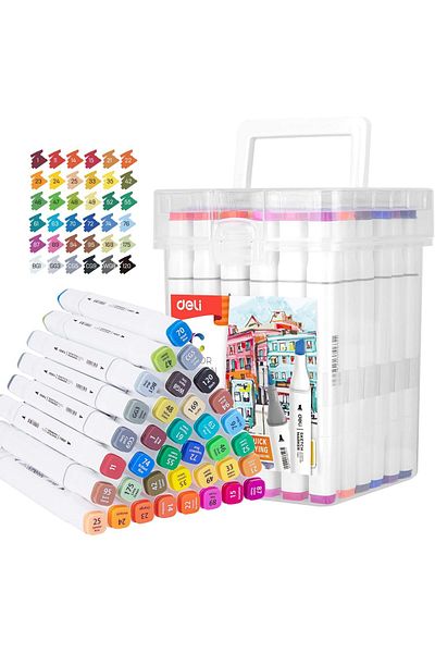 erorex Sketch Marker 36 Colors Dual Tip Brush And Chisel Alcohol Sketch Marker Alcohol Based Brush Markers