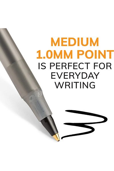erorex Round Stick Xtra Life Ballpoint Pen Medium Point 1.0Mm Black 60 Count