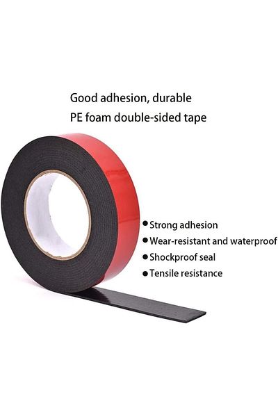 erorex Double Sided Foam Tape 10M Mounting Foam Tape Adhesive Seal Strip For Doors Automotive Car Trim