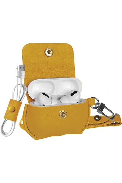 erorex Airpods Pro Case Ultra Slim Protective Soft Designer Faux Leather Cover With Wireless Charging