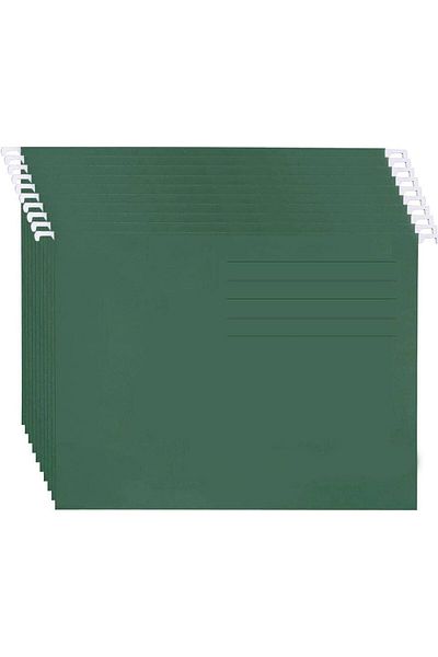 erorex Hanging File Folders 10 Pieces Dark Green