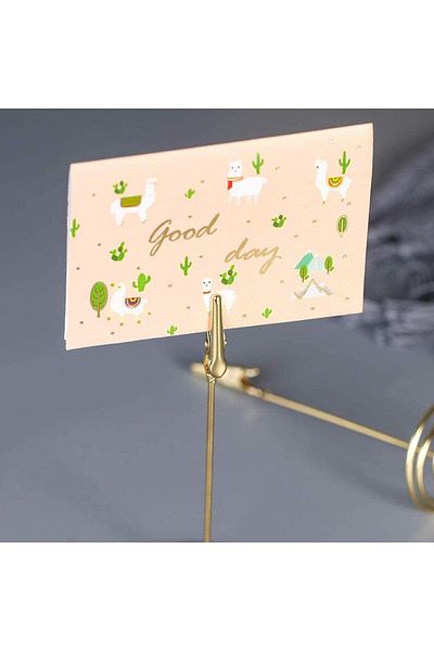 erorex 12Pcs Place Card Holder Memo Holder Clip Photo Holder Table Number Holder Gold Gold Memo Holder