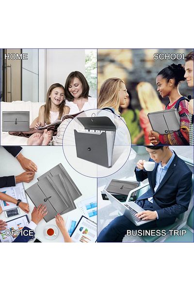 erorex Expanding File Organizer Folder 13 Pocket File Folder With Tabs And Elastic Closure A4 Document