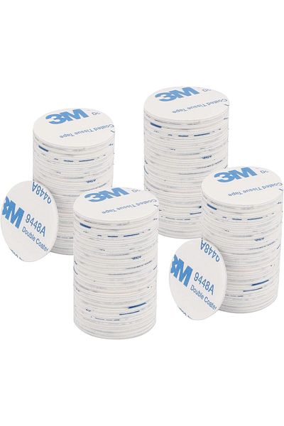 erorex 100 Pcs Round 3M Double Sided Adhesive Pads Double Sided Stickers Self Adhesive Tape Double Sided