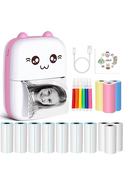 erorex Mini Thermal Printer Bluetooth Labler Maker Portable Sticker Printer For Printing Photos Sticky