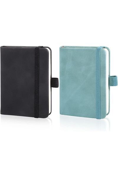 erorex 2 Pack Mini Notebooks 3.15 X 4.33 Inch Pocket Notebook Small Notebooks Hardcover Pocket Journal