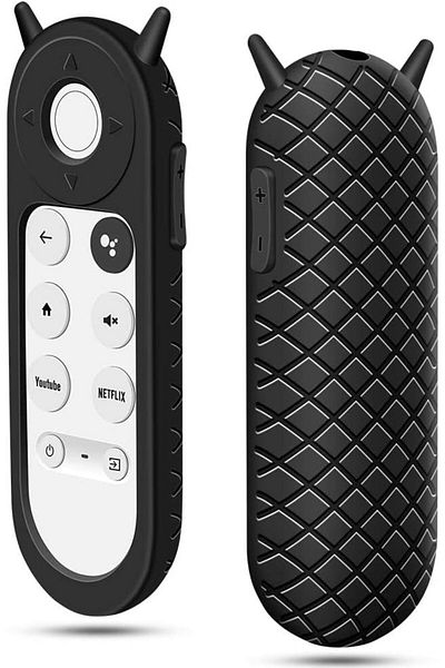erorex Protective Case For Tv Siri Remote 1St Gen With Airtag Holder Anti Slip Durable Silicon Shockproof