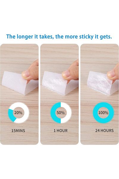 erorex 25Pcs Adhesive Hook And Loop Tape Double Sided Strong Back Adhesive Tape For Sewing Crafting Diy