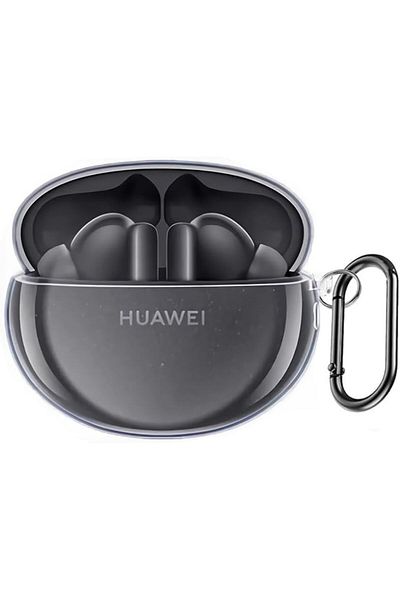 erorex Clear Tpu Case Compatible With Huawei Freebuds 5 Wireless Earphone Shockproof Cover With Keychain