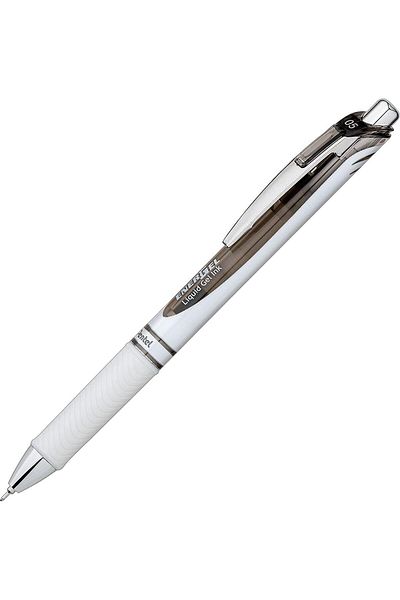 erorex Energel Pearl Deluxe Rtx Liquid Gel Pen 0.5Mm Fine Line Needle Tip Black Ink Box Of 12 Bln75Pw A