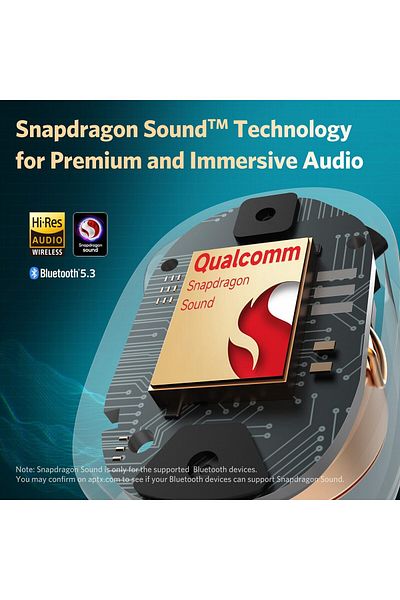 erorex سماعات أذن لاسلكية Air Pro 3 مزودة بخاصية إلغاء الضوضاء Qualcomm Aptx و6 ميكروفونات وتقنية CVC 8.0 Enc