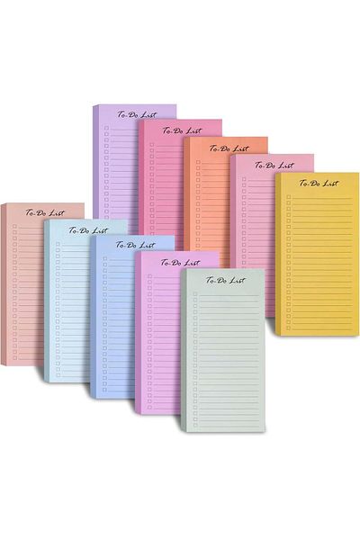erorex To Do List Sticky Notes 3.7 X 8.5 Inch 500 Sheets Self Stick To Do Sticky Notes Daily Checklist