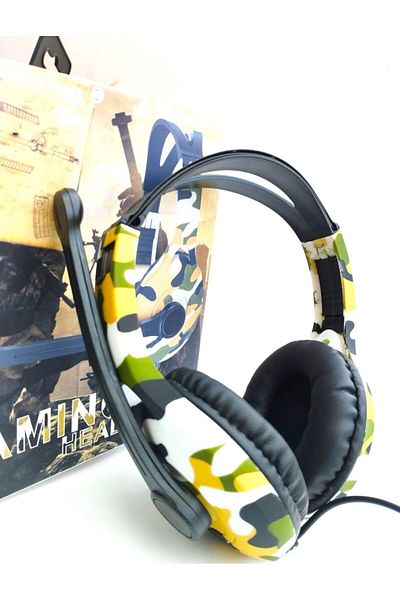 erorex Gaming Headset Foldable Design With Powerful Clear Aux Audio Cable For Smartphone And Computer Dz