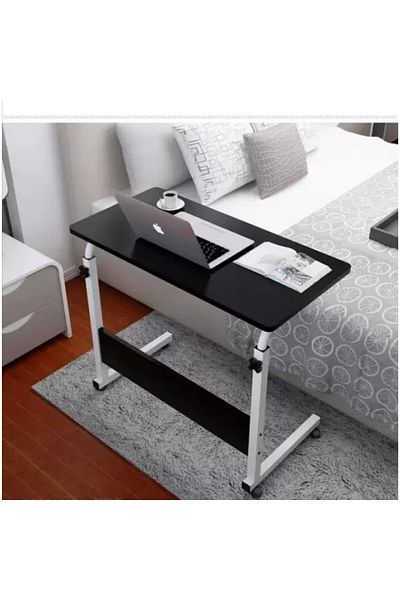 erorex Adjustable Laptop Desk Computer Table With Wheels Mounted By Sofa And Bed For Studying Reading