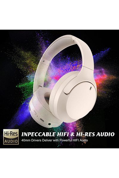 erorex Headphones Active Noise Canceling Bluetooth 5.1 Wireless Headphones 35H Playtime Anc Earphones