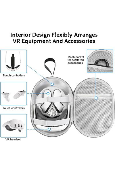 erorex Earphone Case Headphone Earbud Hard Protective Carrying Case Bag