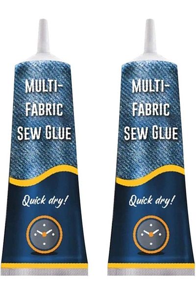 erorex Stitch Liquid 2Pcs Multi Use Fabric Adhere Fast Tack Dry Sew Glue Fabric Adhesives For Jeans