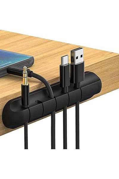 erorex Cord Desk Holder 1 Pcs Winder Desktop Tidy Management Silicone Cable Organizer Cord Management