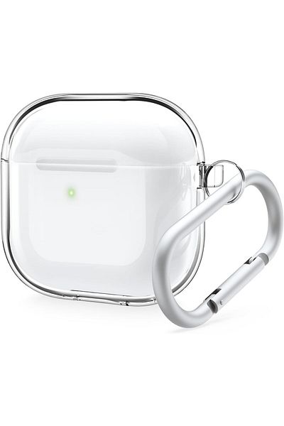 erorex For Airpods 4Th Generation Case Cover 2024 Shock Proof Protective Tpu Case With Keychain Compatible