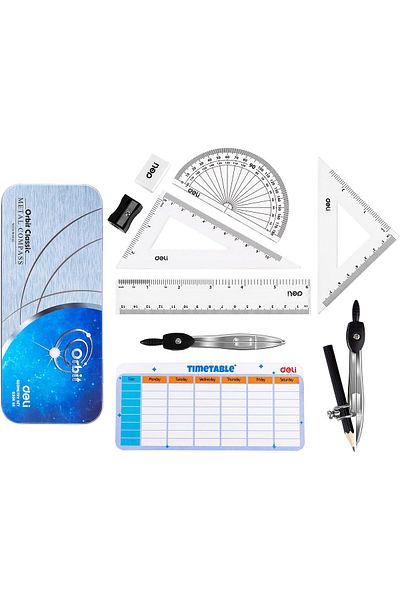 erorex 4 Pieces Math Geometry Tool Plastic Clear Ruler Sets Includes Straight Ruler Triangle Ruler