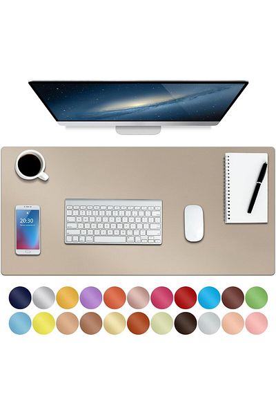 erorex Leather Desk Mat Desk Pad Desktop Mat Waterproof Desk Mat For Desktop Desk Mat For Keyboard And