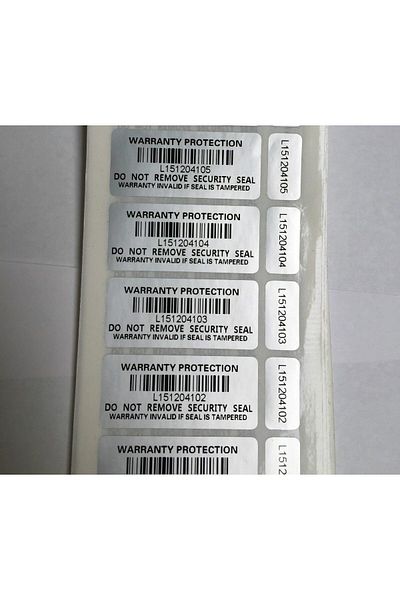 erorex Tamper Proof Warranty Void Stickers Protection Labels Security Seal Double Label 200