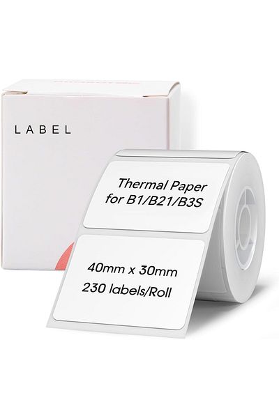 erorex B21 B3S Labels 1.57 Inch X 1.18 Inch 40X30Mm Thermal Sticker Label Waterproof Oil Proof And Tear