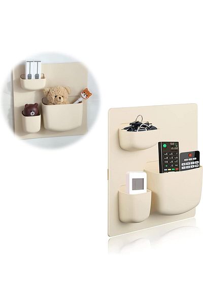 erorex Remote Control Holder Wall Mount Household Hole Free Self Adhesive Holder For Bed Table Couch