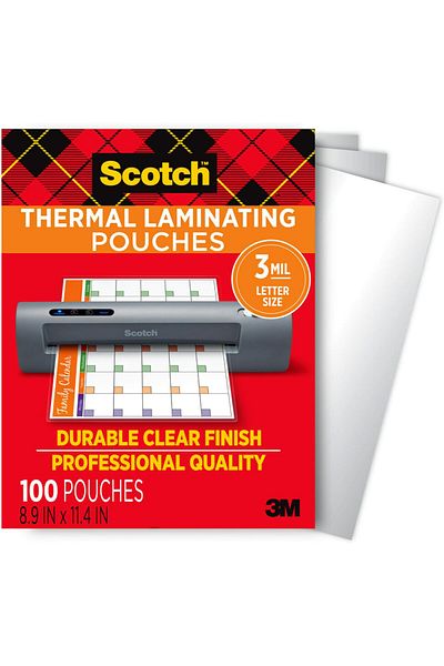erorex Thermal Laminating Pouches 100 Pack Laminating Sheets 3 Mil 8.9 X 11.4 Inches Education Supplies