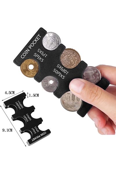 erorex Japanese Yen Coin Holder Hard Case Organizer And Storage For Coins Rectangle Jpy Coin Organiser And